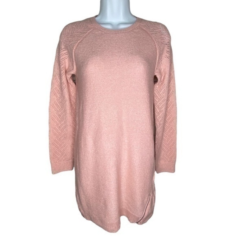 The Childrens Place‎ Sweater Dress Light Plum Metallic Thread Knit Long Sleeve